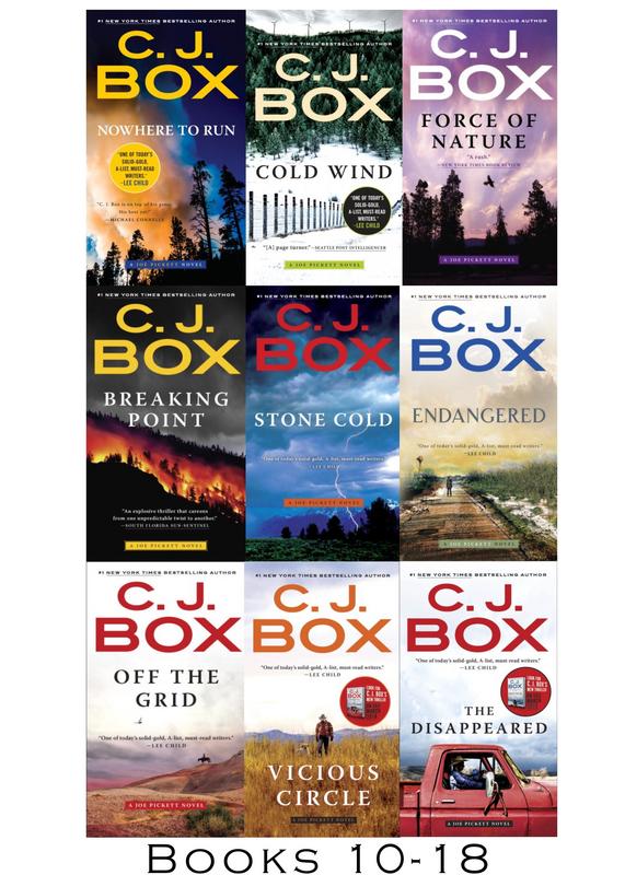 joe-pickett-detective-series-by-cj-box-collection-set-of-paperback-books-10-18-by-c-j-box